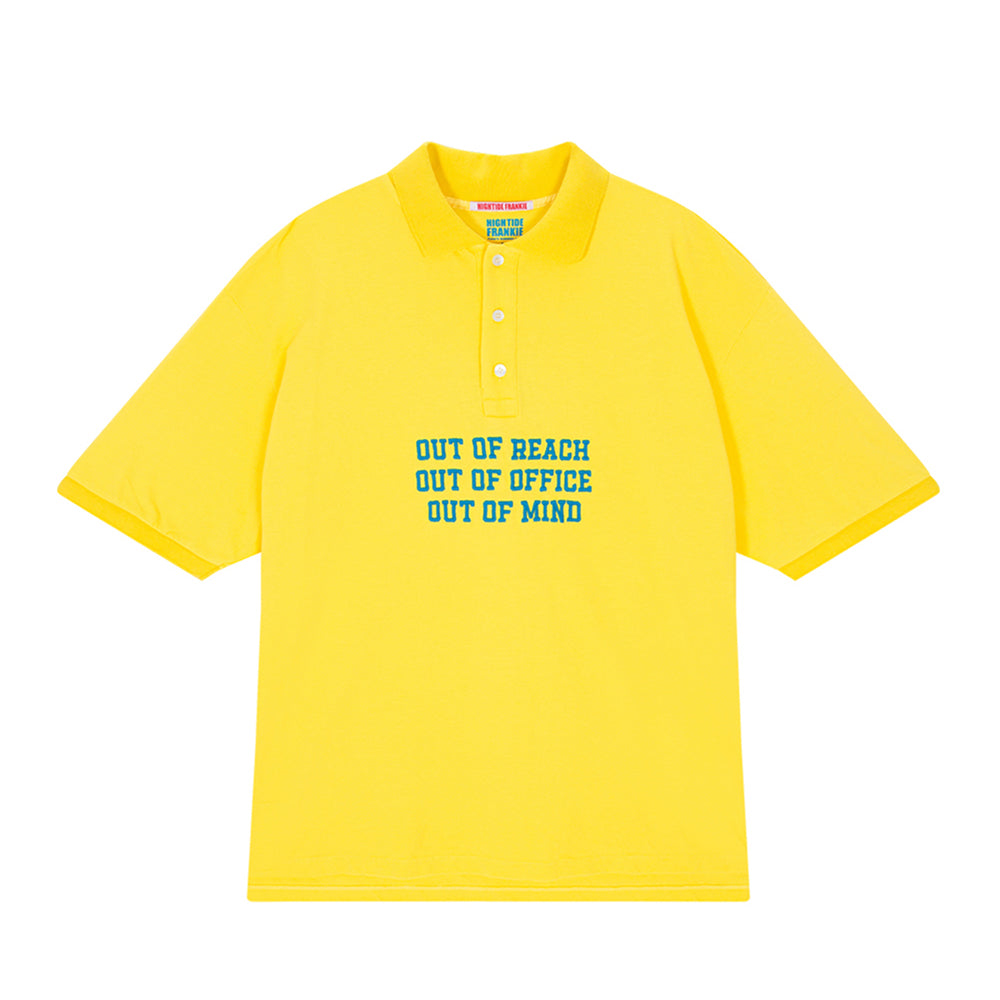 HIGHTIDE FRANKIE Oversized Pique Shirt Yellow