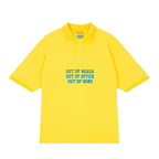 HIGHTIDE FRANKIE Oversized Pique Shirt Yellow