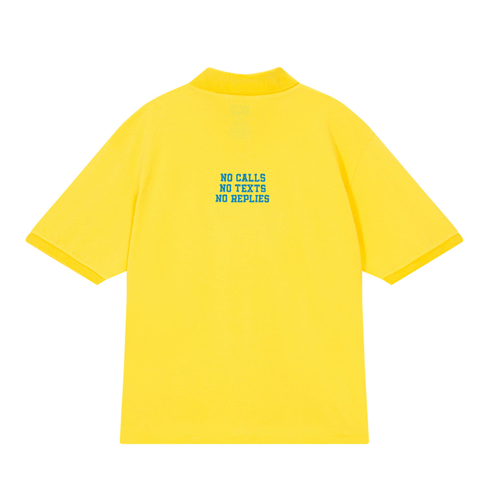HIGHTIDE FRANKIE Oversized Pique Shirt Yellow