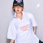 HIGHTIDE FRANKIE Oversized Pique Shirt White