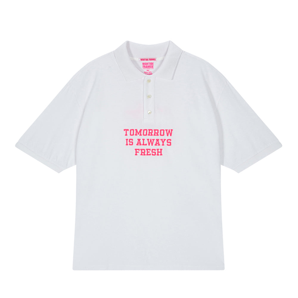HIGHTIDE FRANKIE Oversized Pique Shirt White