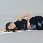 Moon Lee Summer Pleats Sleeveless Top_Navy