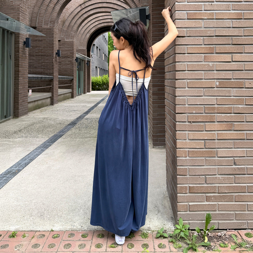 FRONT2LINE FRONT2LINE Vanda sand loose fit jumpsuit