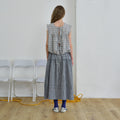 BRENDA BRENDEN SEOUL two way string blouse - check