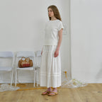 BRENDA BRENDEN SEOUL baker half tee - off white