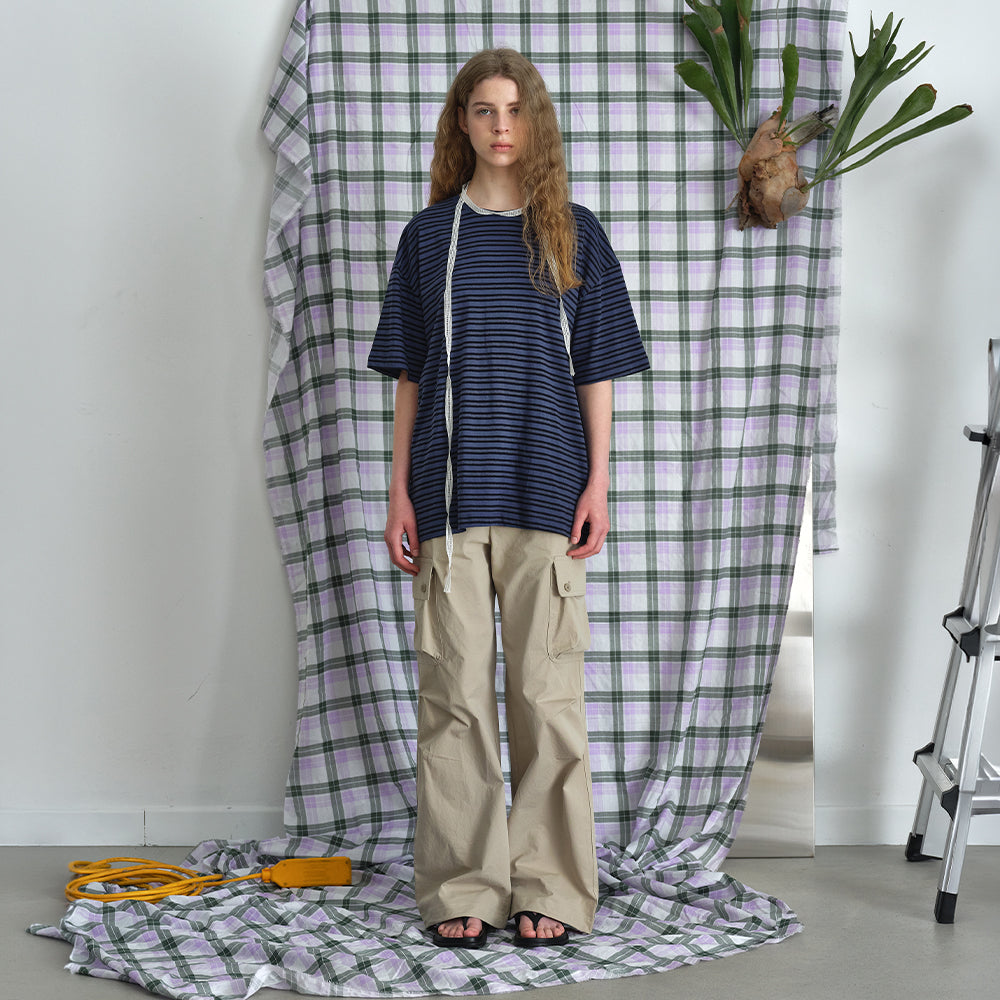 BRENDA BRENDEN SEOUL baker loose tee - navy