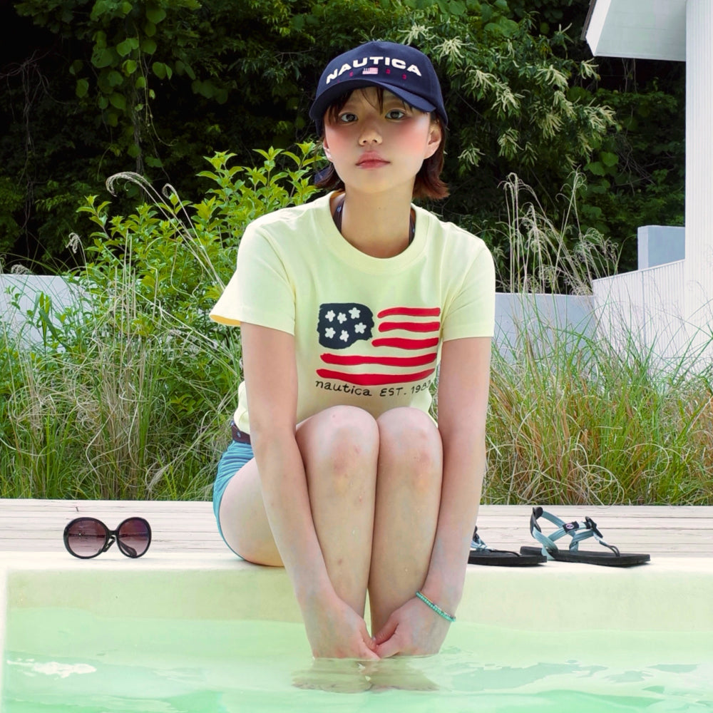 NAUTICA W Big Flag T-shirt (3 colors) NTS6066