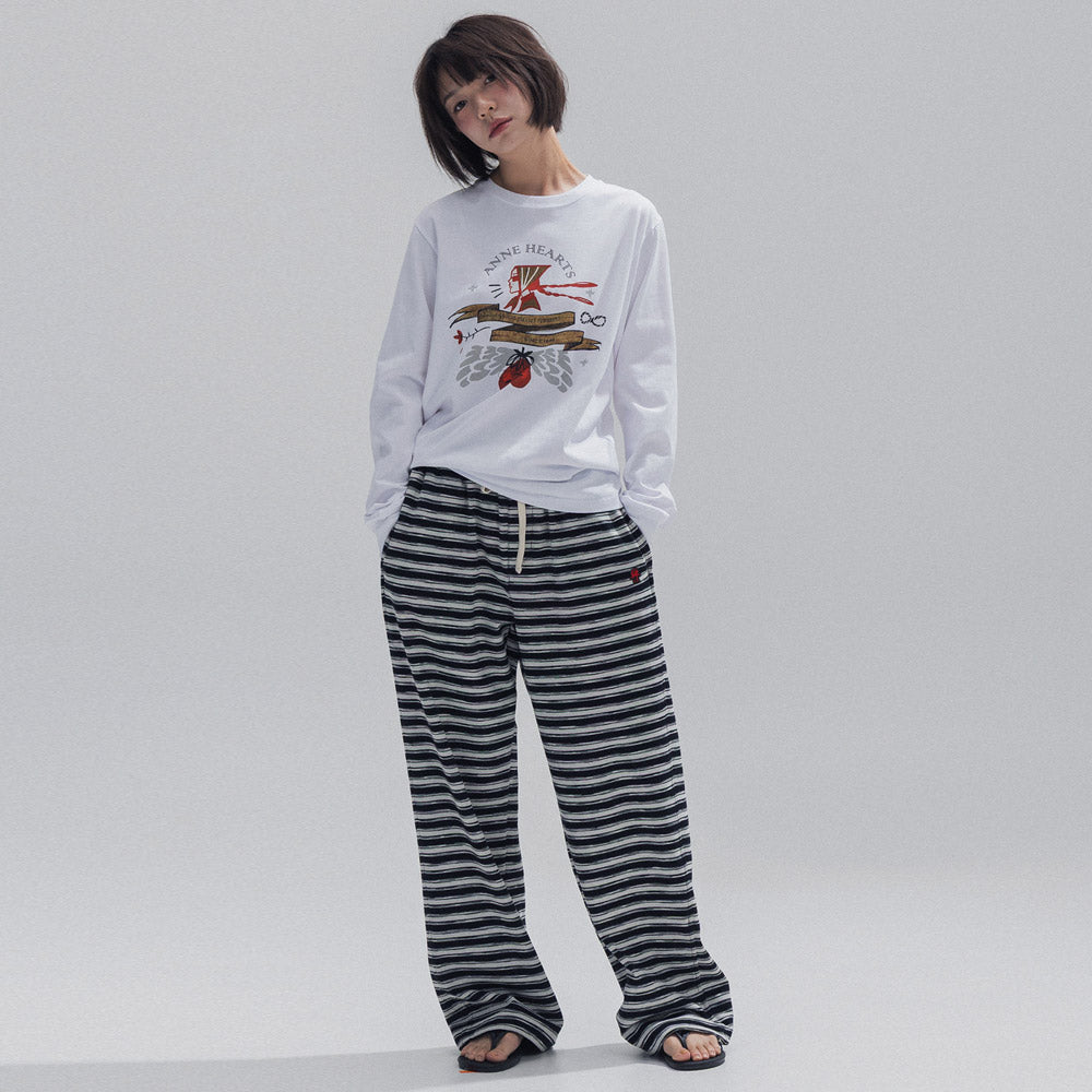 ANNEHEARTS Bandena Muse Long Sleeve_WHITE