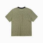 HELLO SUNRISE HS Stripe Pocket Tee_Olive
