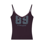 ROUGHTYPE Crack Logo Lace Sleeveless - Purple