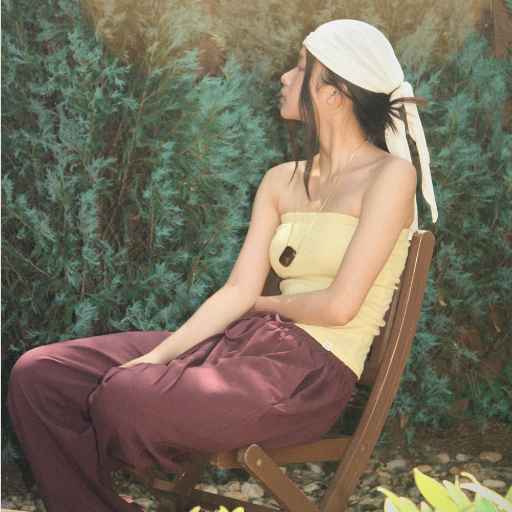 DHYANI Breeze Tube Top (Retro Yellow)