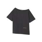 ROUGHTYPE Unbalanced Off-shoulder Short Sleeved - Charcoal