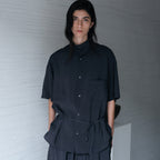 BLANKROOM.HER FOAM FLOW SHIRT_DEEP NAVY