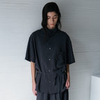 BLANKROOM.HER FOAM FLOW SHIRT_DEEP NAVY