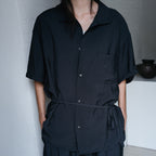 BLANKROOM.HER FOAM FLOW SHIRT_DEEP NAVY