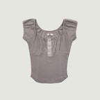 GROVE 26HS JOEY U-NECK TOP (5COLOR)