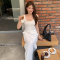 THE LILLE Bake Button Sleeveless_Ivory