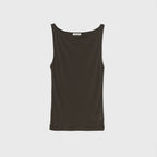 NCSSRY Boat Neck Sleeveless Top (Brown)