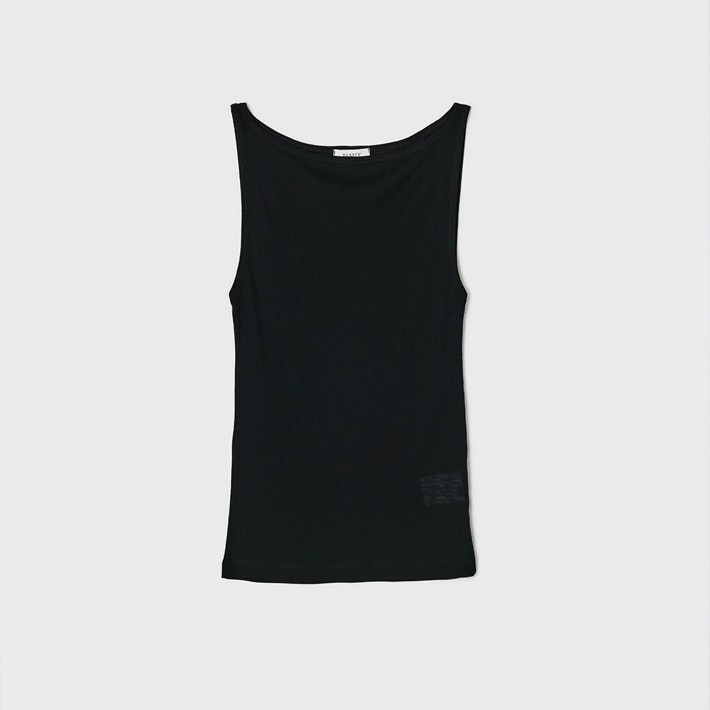 NCSSRY Boat Neck Sleeveless Top (Black)