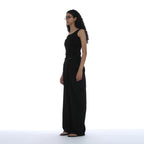 PARTIMENTO WOMEN RUCHED SLEEVELESS_BLACK