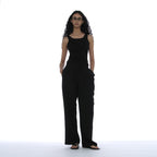 PARTIMENTO WOMEN RUCHED SLEEVELESS_BLACK