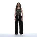 PARTIMENTO WOMEN RUCHED SLEEVELESS_CAMOUFLAGE
