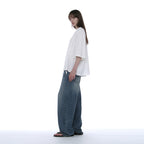 PARTIMENTO WOMEN FRILL TRIM HENLEY NECK TEE_WHITE