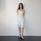 HOMEBODYTHINGS Contrast Strap Sleeveless (LIGHT YELLOW)