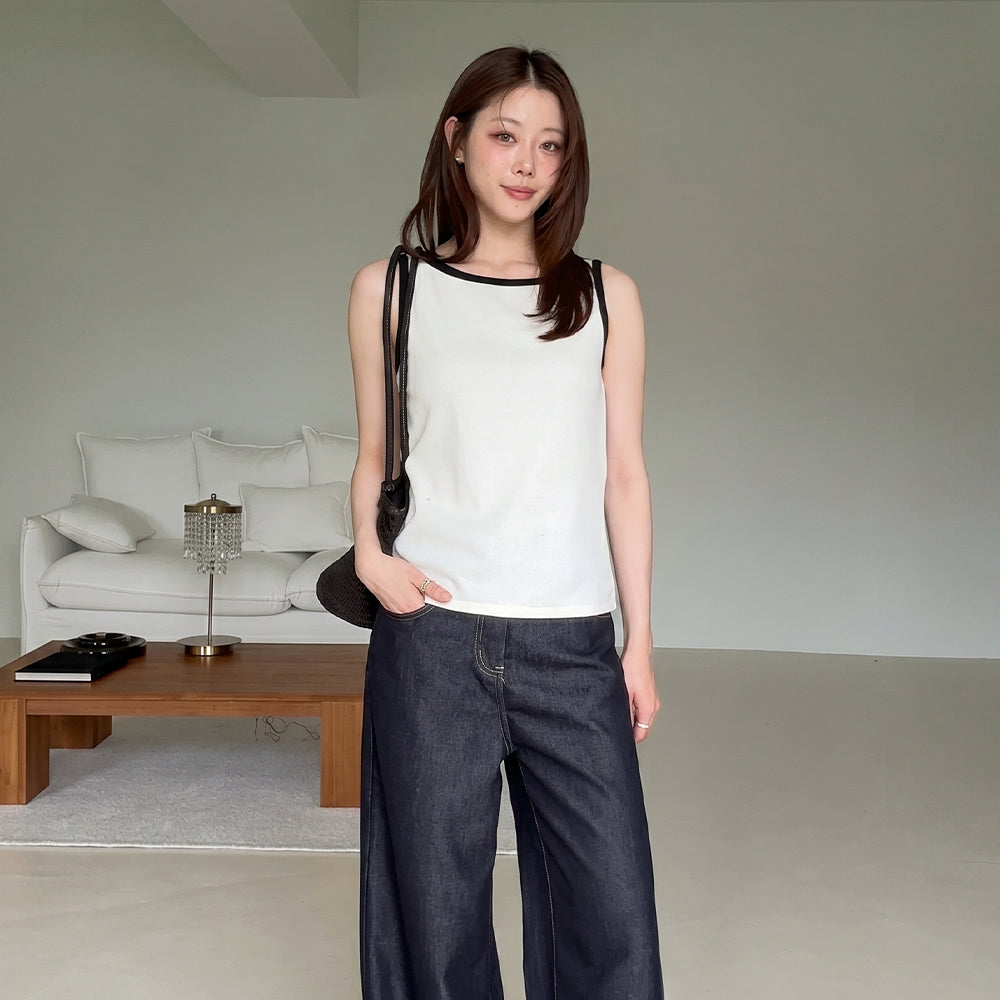 LOOKAST MAUD SLEEVELESS T-SHIRT_3colors