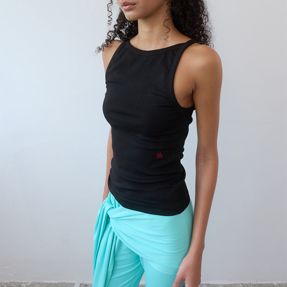 PISCESS Reversible sleeveless top_black