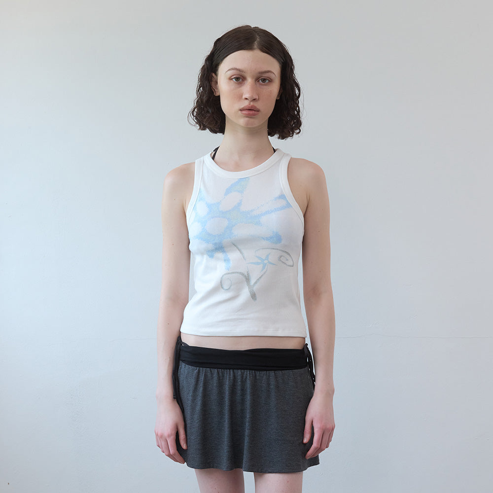 PISCESS Pastel flower sleeveless_blue