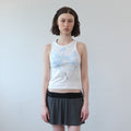 PISCESS Pastel flower sleeveless_blue