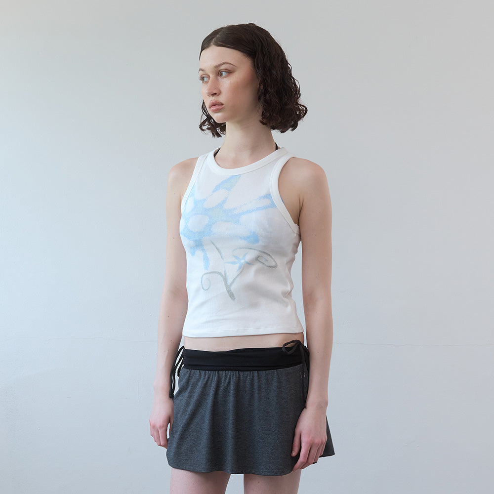 PISCESS Pastel flower sleeveless_blue