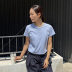 DEWL [Dueling] Mini embroidery pigment crop t-shirt SB_D262MSM149
