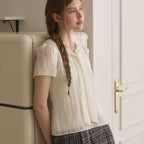 NONLOCAL [29CM Exclusive] Sailor Tie Motif Blouse - Cream