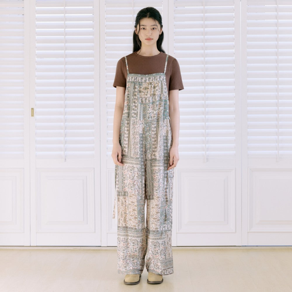 THURSDAY ISLAND THURSDAY ISLAND Pattern Overall Pants