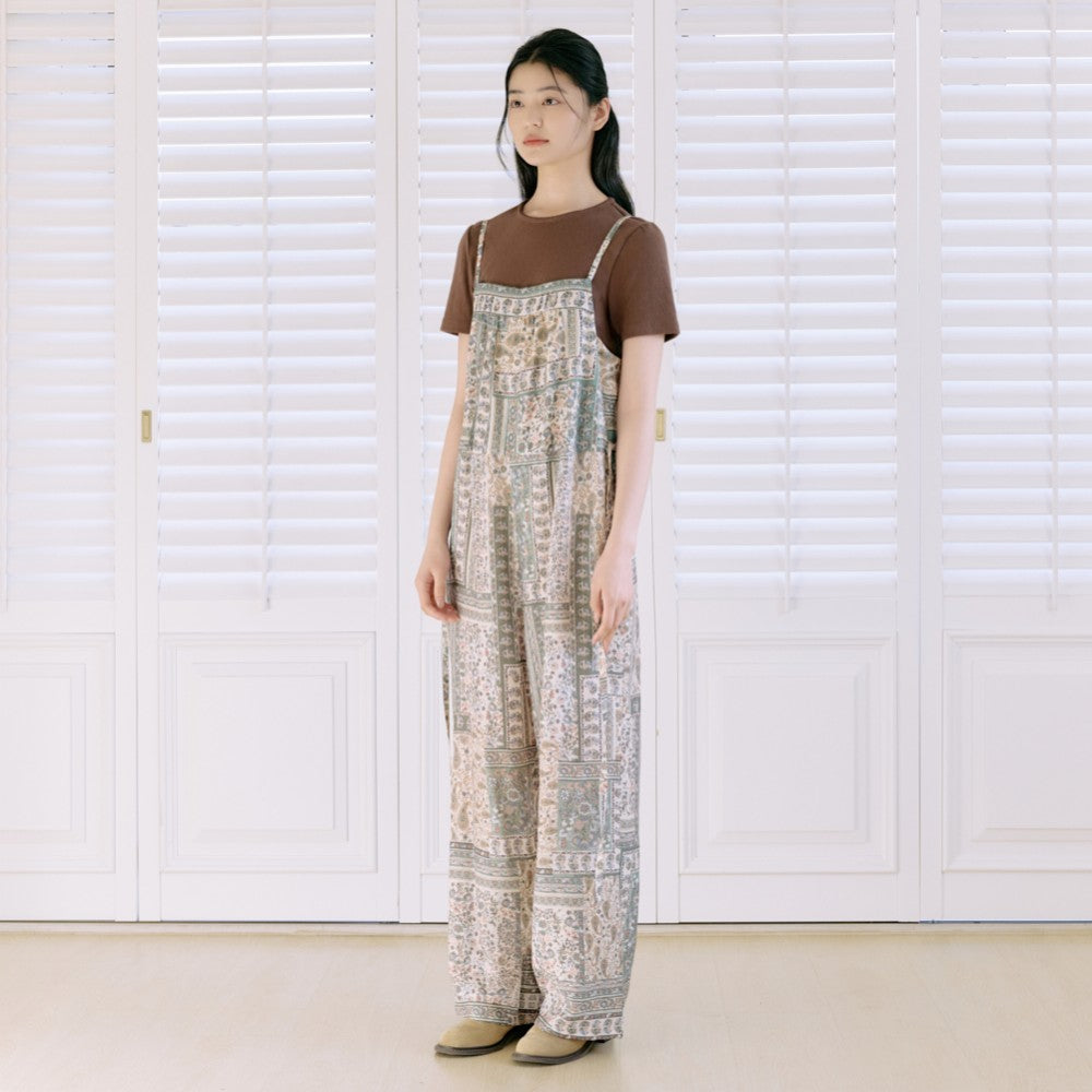 THURSDAY ISLAND THURSDAY ISLAND Pattern Overall Pants