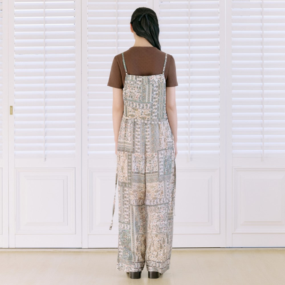 THURSDAY ISLAND THURSDAY ISLAND Pattern Overall Pants