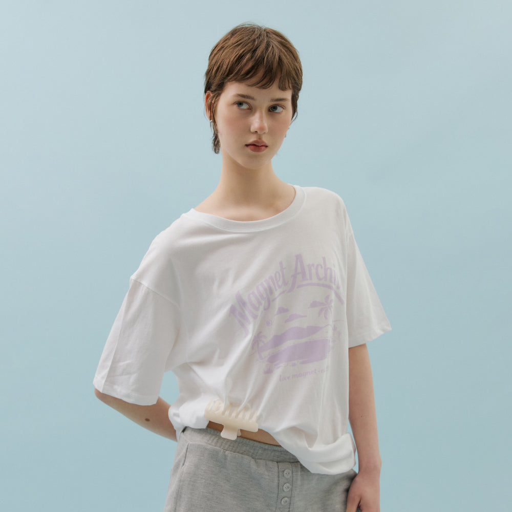 MAGNET ARCHIVE Oasis Loose Tee (White)