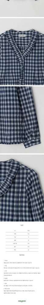 BRENDA BRENDEN SEOUL renee frill blouse - navy