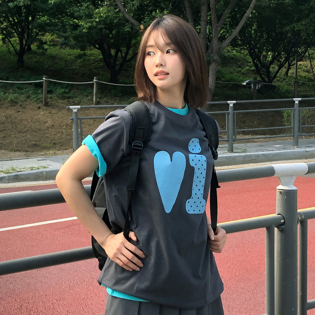 VIDEO JOCKEY BB T-shirt [Charcoal]
