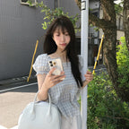 ARCHIVE JTOU Soft smoke blouse (pastel blue)