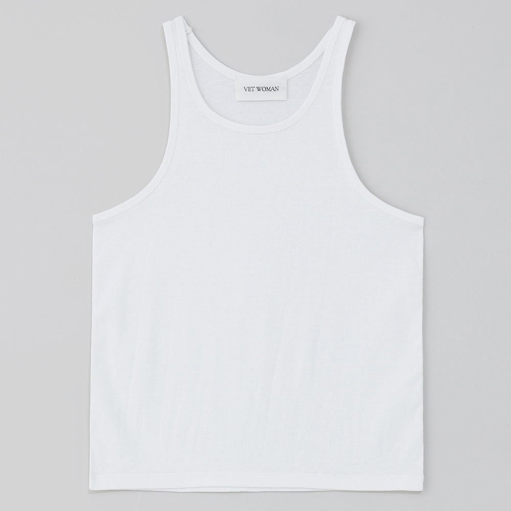 VET WOMAN Classic U-Neck Sleeveless, White