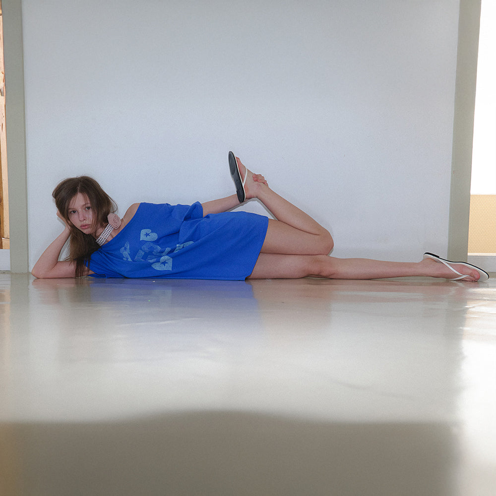 GREET Hemos Print Off Box Tee_Hemos T-shirt_Blue