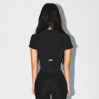 BORNTOWIN W SYMBOL B VENTILATION T-SHIRTS [BLACK]