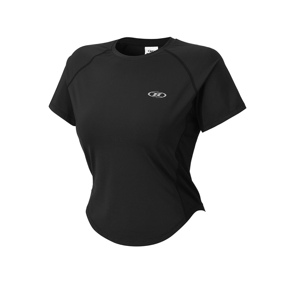 BORNTOWIN W SYMBOL B VENTILATION T-SHIRTS [BLACK]