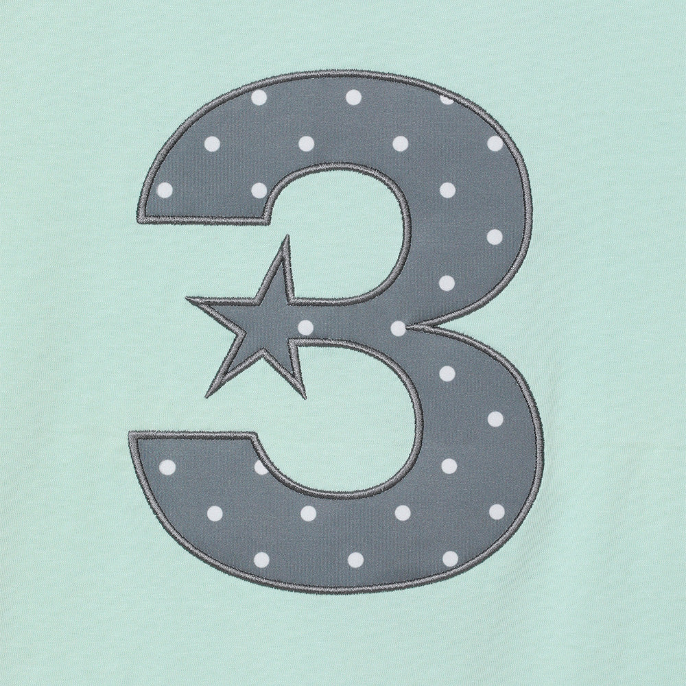 bauf 3 logo dot slim fit t-shirt [mint]