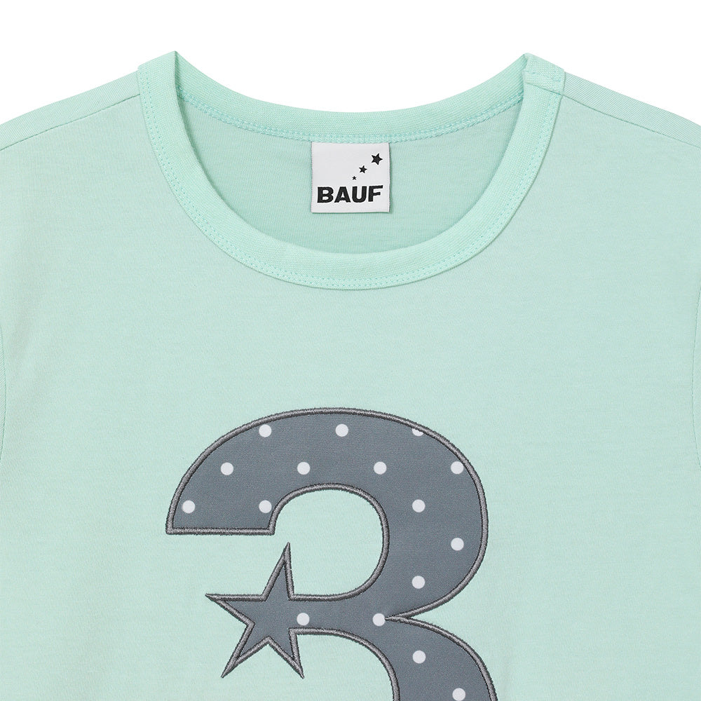 bauf 3 logo dot slim fit t-shirt [mint]