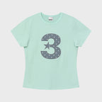 bauf 3 logo dot slim fit t-shirt [mint]