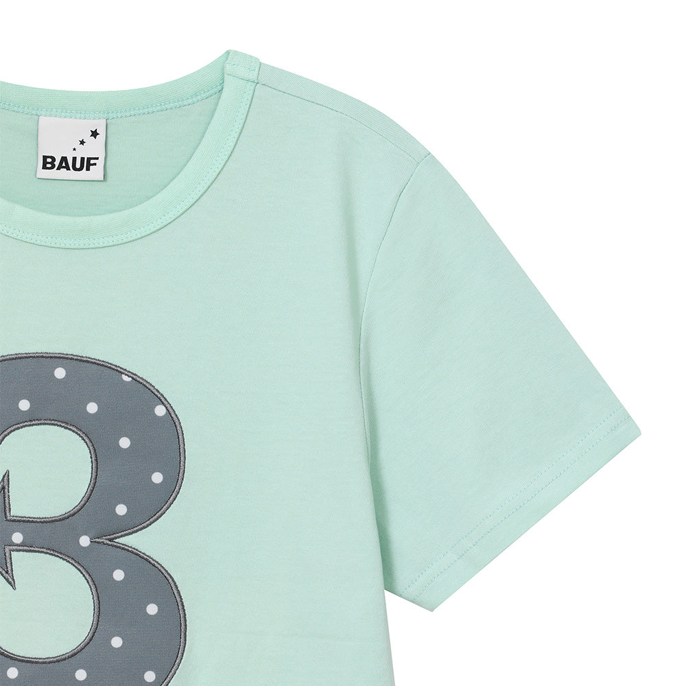 bauf 3 logo dot slim fit t-shirt [mint]